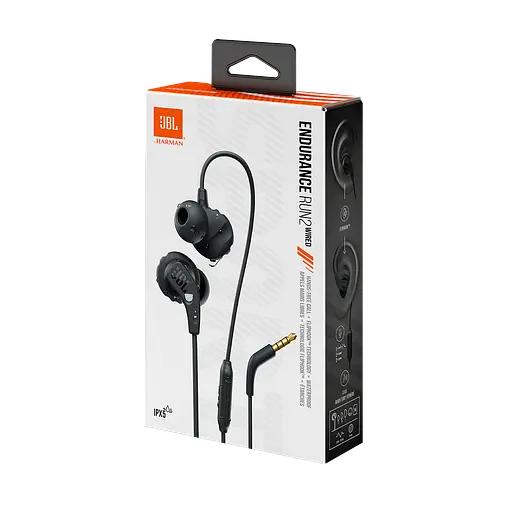 Наушники JBL проводные Endurance Run 2 Wired Black ( ENDURRUN2BLK) - фото 7