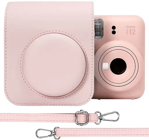 Набор камера Fujifilm Instax Mini 12, Фотобумага 20шт, Чехол, Фотоальбом 64 фото Розовый - фото 6
