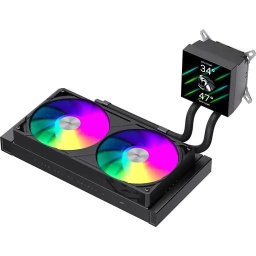 СВО GameMax Glacier 240 LCD Black (GLACIER 240 LCD BK) - фото 3