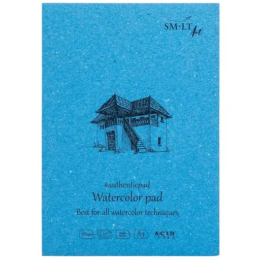 Блокнот-склейка для акварели AUTHENTIC A5 280г/м2 20л SM-LT Art