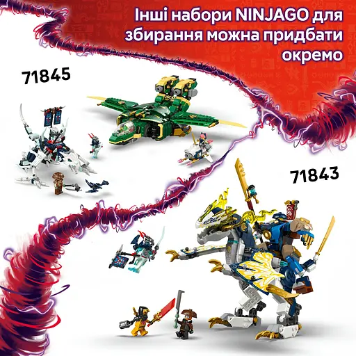 Конструктор LEGO Ninjago Боевая машина ниндзя 561 деталь (71844) - фото 20