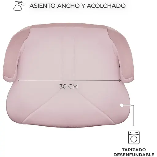 Автокресло-бустер Kinderkraft i-Boost 2 Pink (KCIBOO02PNK0000) - фото 2