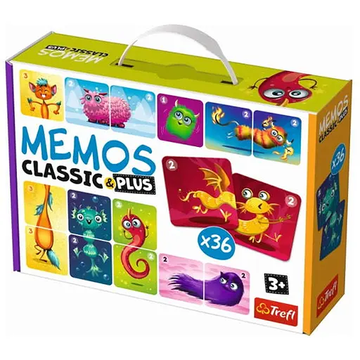 Настільна гра Trefl Мемо Класичні. Милі монстрики (Memos Classic+ Cute monsters) (02273) - фото 1