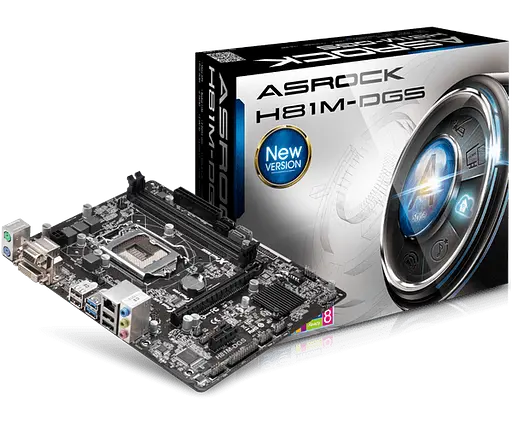 Материнська плата ASRock H81M-DGS LGA 1150 (H81M-DGS) Б/В