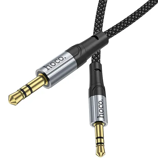 Аудіо кабель Aux Hoco UPA26 Fresh (1m) Black - фото 3