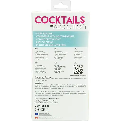 Фаллоимитатор Cocktails by Addiction - Purple Cosmo - фото 7