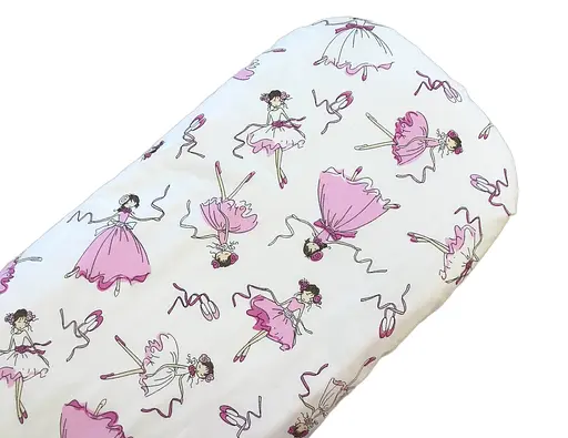 Простынь хлопковая Moontime в коляску "Балерины" - фото 1