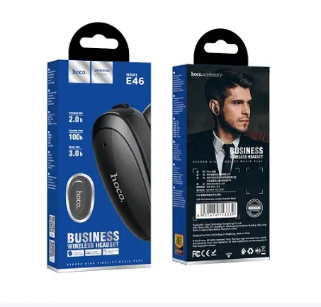 Бездротова Bluetooth-гарнітура Hoco E46 Black - фото 4