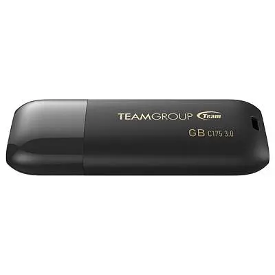 USB флеш накопитель Team 64GB C175 Pearl Black USB 3.1 (TC175364GB01) - фото 2