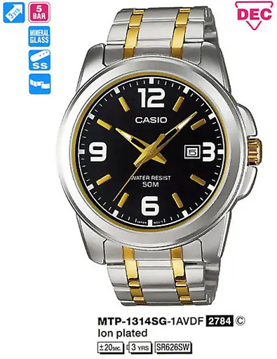 Годинник CASIO MTP-1314SG-1AVDF
