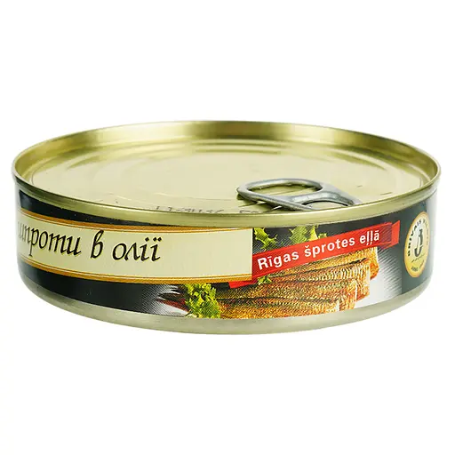Шпроти Brivais Vilnis ризькі в олії 160 г - фото 3
