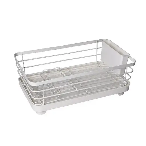 Сушка для посуды Lemax с держателем для приборов белая (LF-634) - фото 5