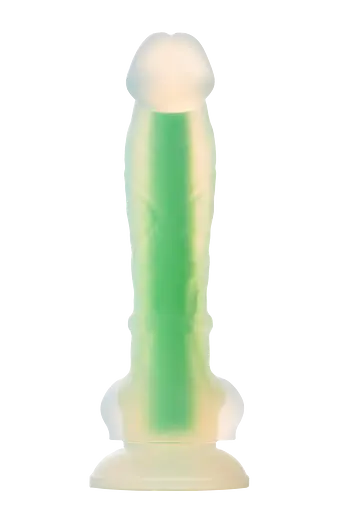 Фаллоимитатор Radiant Glow In The Dark Soft 17.5 см зеленый - фото 9
