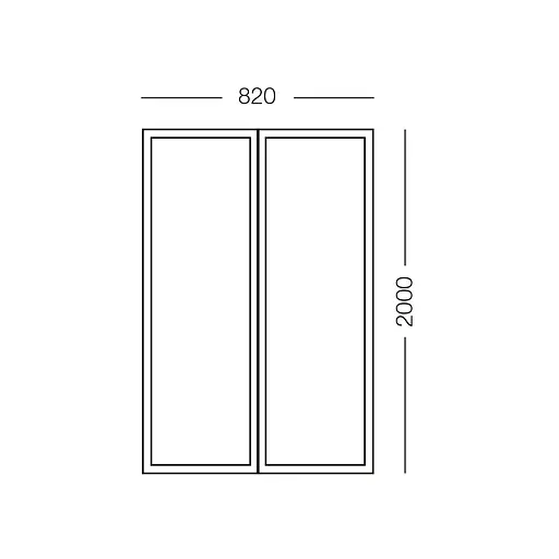 МОСКИТНА сітка для дверей на магнітах 82х200 см - фото 2