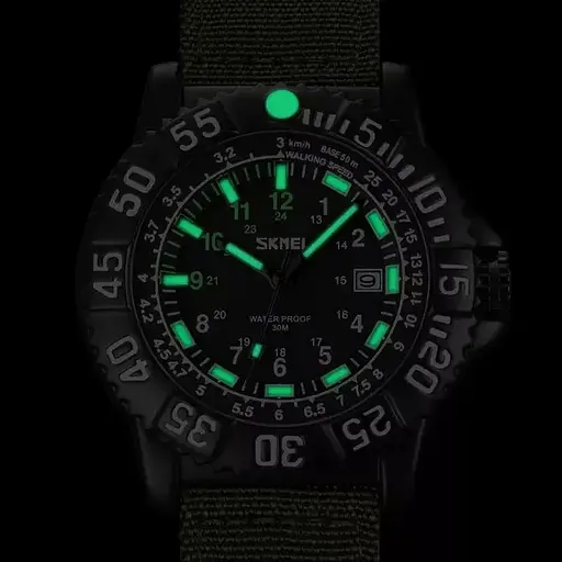 Чоловічий наручний годинник Skmei 9281 Зелений - фото 4