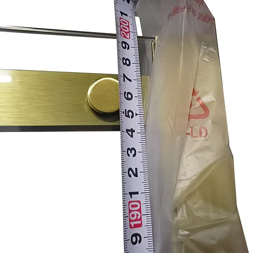 Душова кабіна без піддону Koer SR SC03-90x90x200-TR-12 прозоре скло Easy Clean 6 мм, матове з KR5358, Універсальна, прозорий, золотий - фото 7