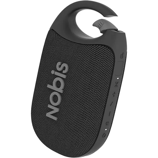 Портативний Bluetooth-динамік NOBIS Clip N1 з застосунком, режим ритму, час відтворення до 24 годин, IP68 водонепроникний, BT 5.3