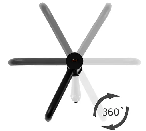 Смеситель для умывальника Rea Serra black высокий REA-B1142 Черный матовый - фото 5