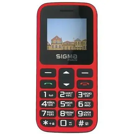 Мобильный телефон Sigma mobile Comfort 50 HIT2020, Red, "бабушкофон", 2 Mini-SIM + Micro-SIM, дисплей 1.77" цветной (128x160) - фото 1