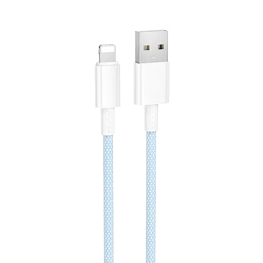 Дата кабель Borofone BX117 Source USB to Lightning 2.4A (1m) Blue