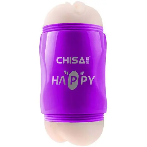 Подвійний мастурбатор Chisa Happy Cup Mouth Ass тілесний - фото 2