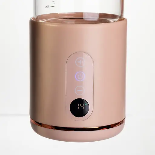 Пляшка з підігрівом для дитячого харчування та напоїв 300 мл з акумулятором підігрівач термос для дитячого харчування Рожевий Yiwu HW01P - фото 6