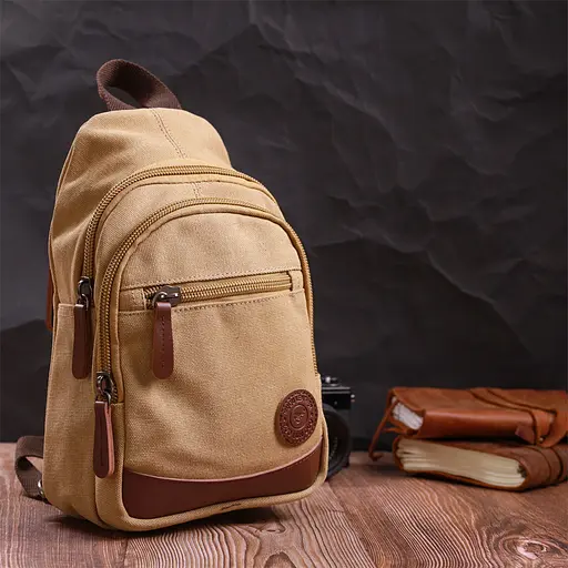 Надежная сумка для мужчин через плечо с уплотненной спинкой Vintage 19,5х29х8 см sum0028976 - фото 9