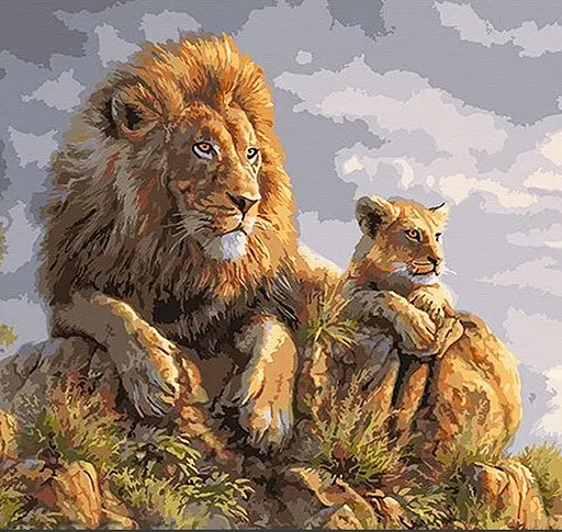 Картина по номерам 40х40 KpNe-02 Danko Toys PAINTING BY NUMBERS Вид 6 - фото 1