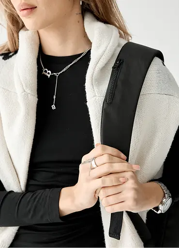 Жіночий рюкзак Sambag Zard LZN чорний тканевий 43 х 27 х 13 см (25000065) - фото 3