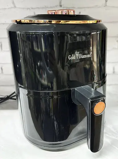 Аэрофритюрница безмасляная Gold Diamond TK 09906 8л 3400 Вт Черная - фото 2