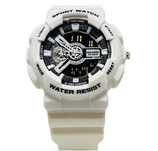 Наручные тактические часы Skmei 1688 (Черно-белые)