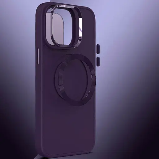 Чохол Epik TPU Bonbon Metal Style with MagSafe для Apple iPhone 14, 6.1 Фіолетовий/Dark Purple - фото 2