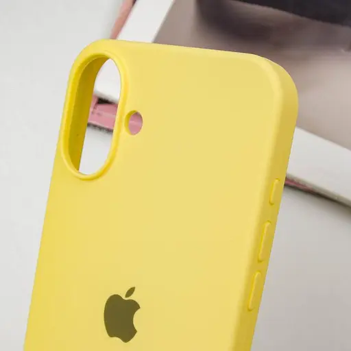 Чехол Epik Silicone Case Full Protective AA для Apple iPhone 16 Plus 6.7 Желтый/Yellow - фото 6