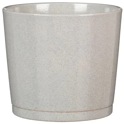 Кашпо для квітів Scheurich 883 кераміка 15 см кашемірово-сірий (4050804007459) - фото 1