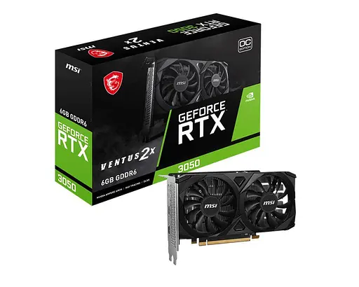 Відеокарта MSI GeForce RTX 3050 VENTUS 2x OC 6Gb GDDR6 - фото 2