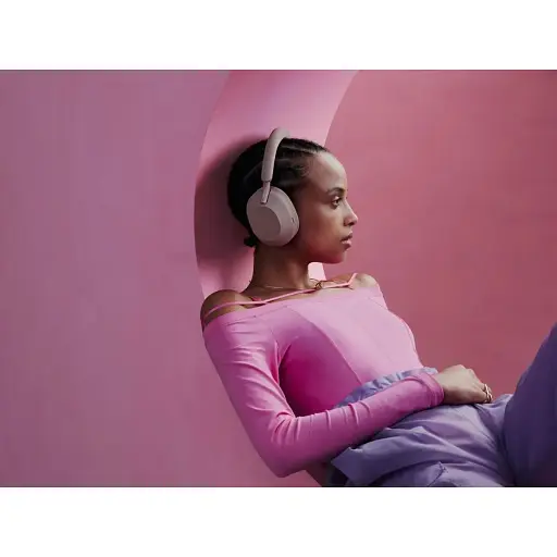 Наушники Sony Over-ear WH-1000XM5 BT 5.2 ANC Hi-Res AAC LDAC Wireless Mic розовая - фото 2