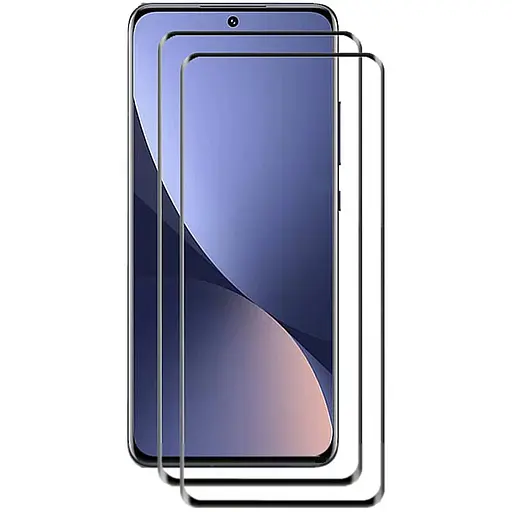 Захисне скло DK для Xiaomi 12/12X/12S Full Glue 3D 014139 black 2 шт.