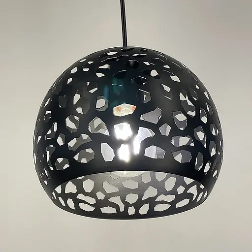 Светильник Лофт в черном корпусе Ø 20 см | Line F | Арт. MJ1911-200 BK - фото 4