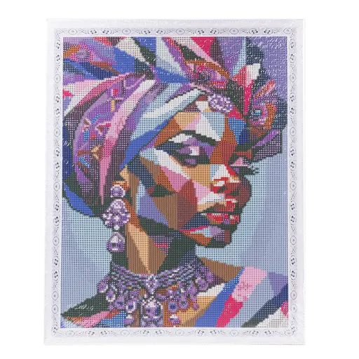 Набір з алмазною мозаїкою "Африканка" 40*50 см, IDEA2-CK6587, ТМ "99IDEAS" - фото 6