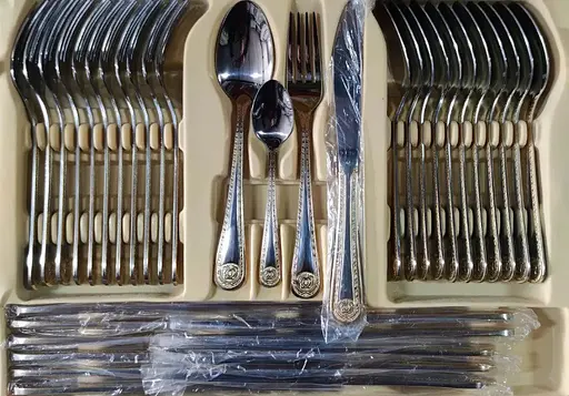 Набор столовых приборов Bachmayer BM-7802 Версаче на 12 персон в подарочном чемодане 72 предмета - фото 5