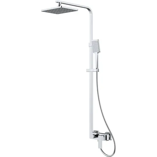 Душова система Volle Sistema L верхній душ 260x188 мм хром 1582.090201, Хром - фото 1