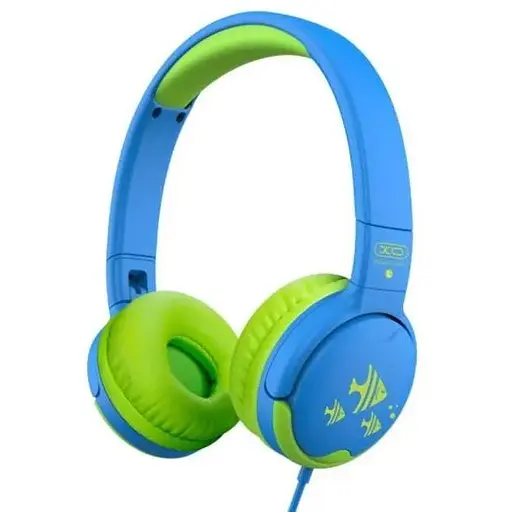 Проводные наушники XO EP47, 3.5 мм, 1.2 м Сине-зелёный