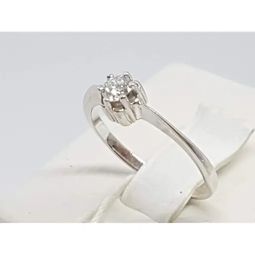 Золотое кольцо ЮЗ "Багет" с бриллиантом. Артикул 11379/1 17 - фото 2