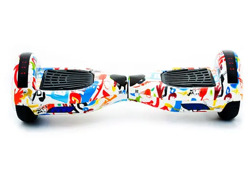 Гироборд Smart Balance Wheel 6.5 Граффити Белый - фото 2