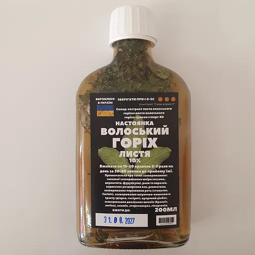 Настоянка на листях волоського горіха 200 мл - фото 1