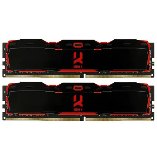 Модуль памяти GoodRam DDR4 16Gb (2x8) Iridium X 3200 MHz Black (IR-X3200D464L16SA/16GDC) Б/у - фото 1