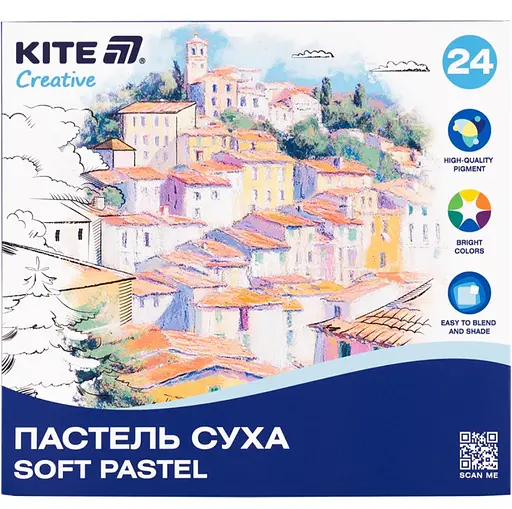 Пастель суха Kite Creative 24 кольорів (K-201-24)