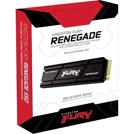 SSD диск Kingston Fury Renegade 2280 PCIe 4.0 x4 NVMe with radiator 500GB (SFYRSK/500G) - фото 3