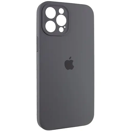 Чехол Epik Silicone Case Full Camera Protective (AA) для Apple iPhone 12 Pro (6.1) Серый/Dark Gray - фото 2