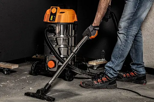 Пилосос професійний Neo Tools 1600 Вт 18 кПа контейнер 35 л HEPA колеса - фото 6